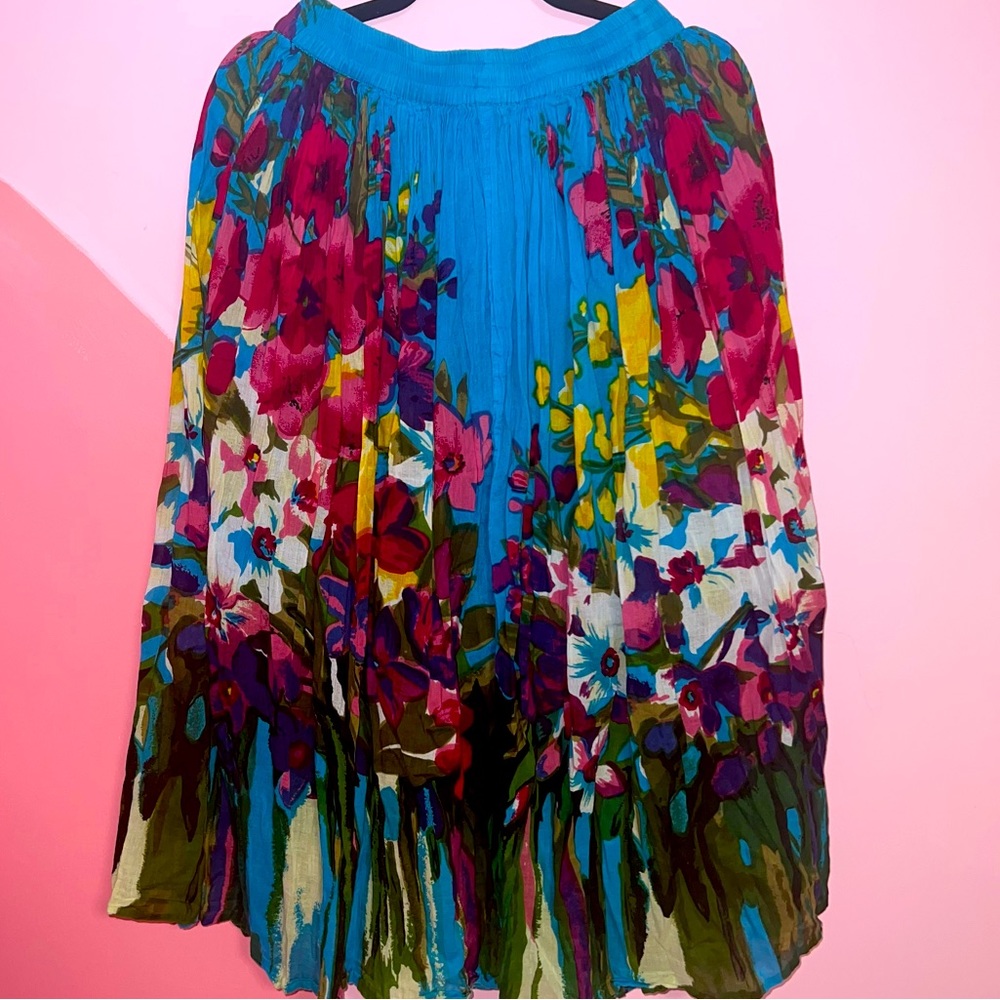 Floral Midi Skirt